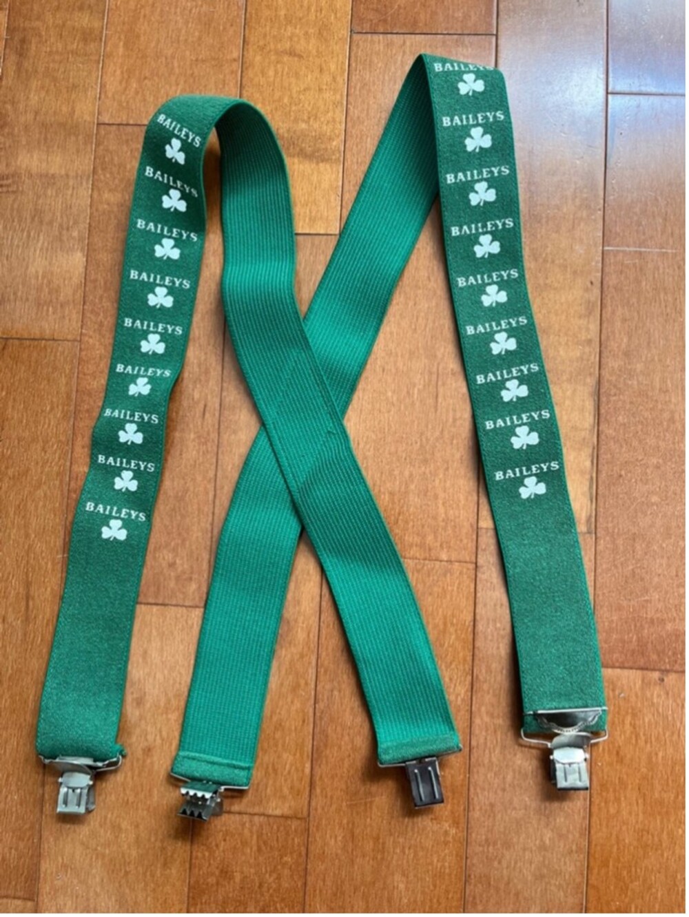 Unisex Baileys Suspenders One Size Green St. Patrick's Day